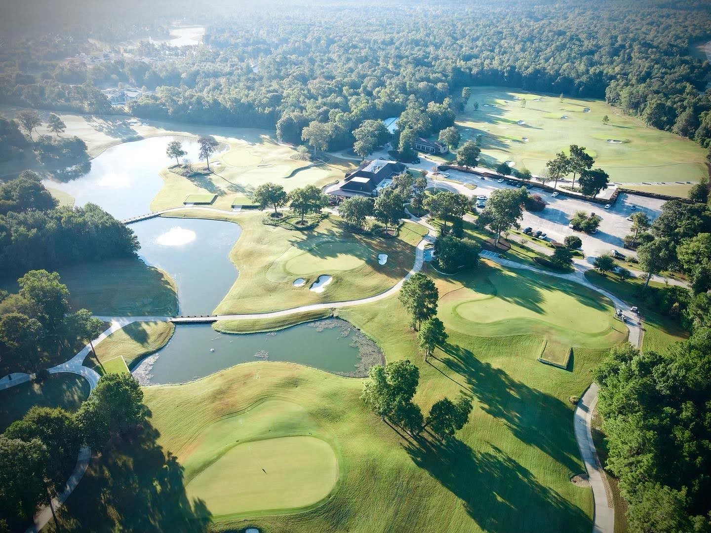 Aerial view of a Texas Hill Country luxury community